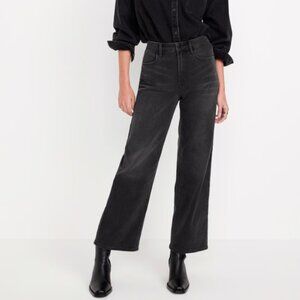 Old Navy Black Wide Leg Jeans Size 6